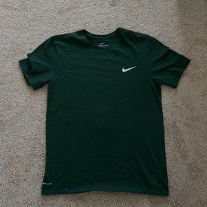 NIKE Men's Dri-Fit T-Shirt - Forest Green